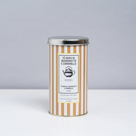 Black Tea with Bergamot & Caramel - 12 Filters - Artisan Italian