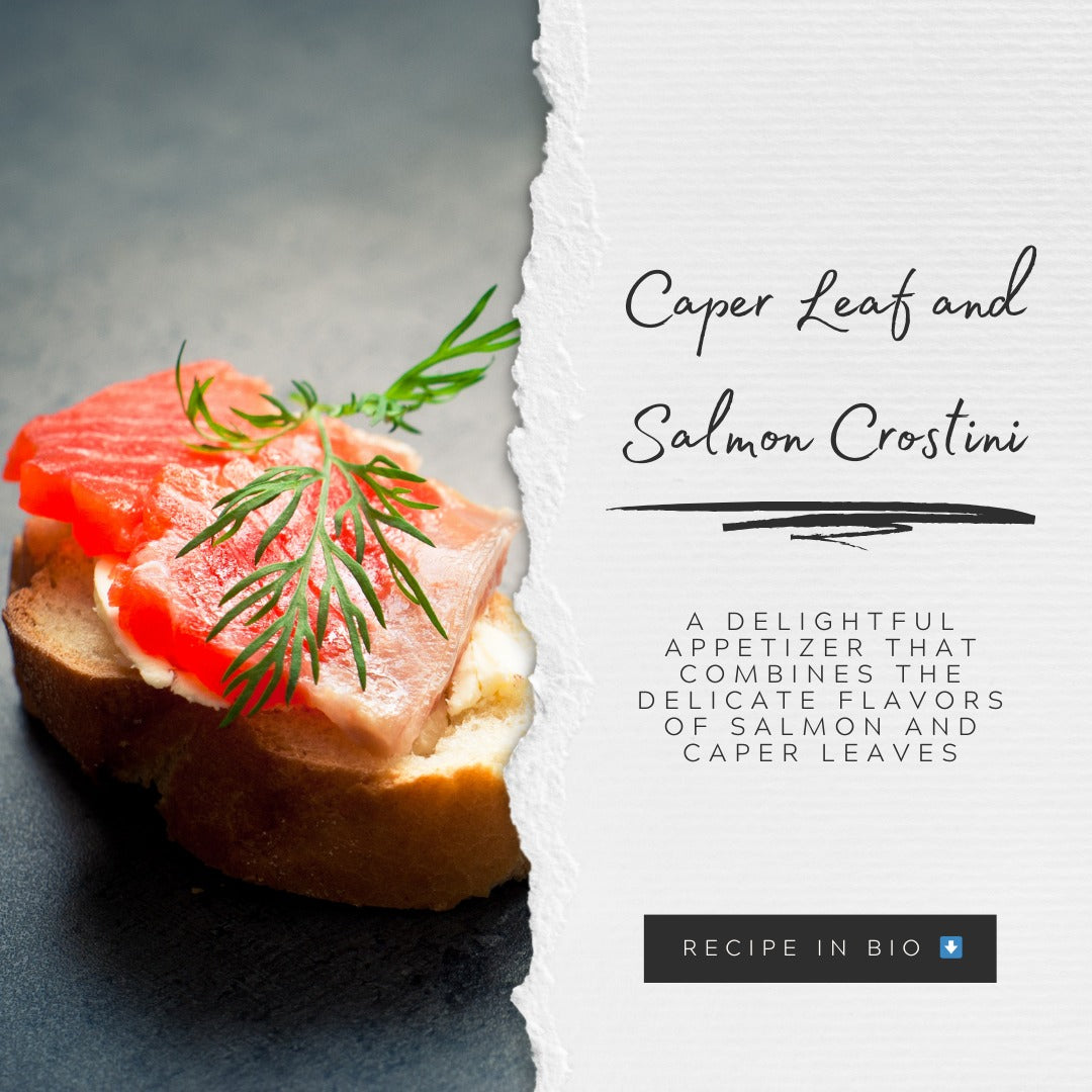 Caper Leaf and Salmon Crostini Recipe