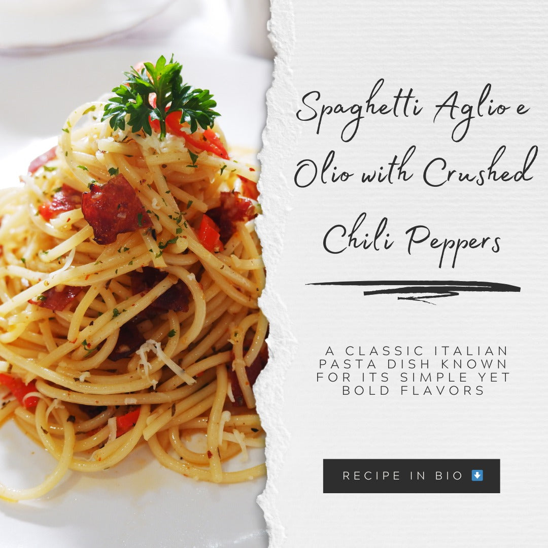 Spaghetti Aglio e Olio with Crushed Chili Peppers Recipe