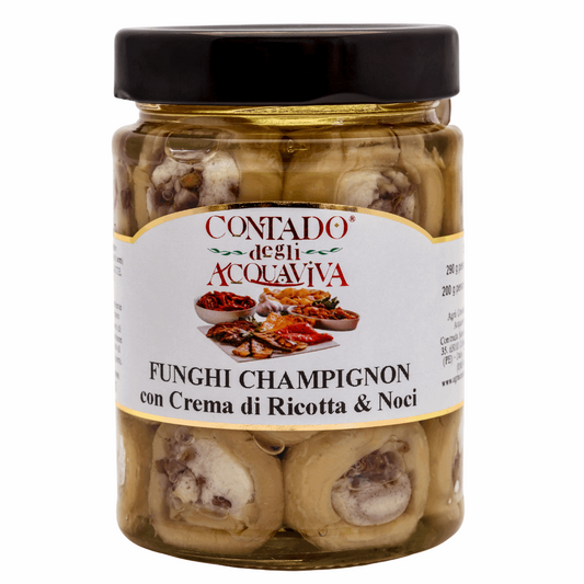 Champignon Mushrooms Ricotta and Walnuts 280gr - Artisan Italian