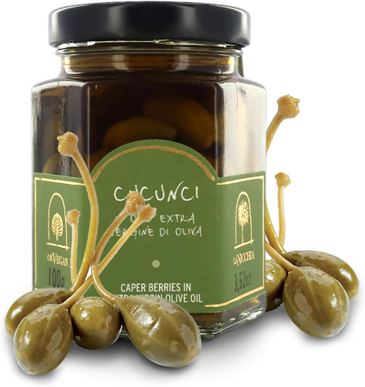 Capers Cucunci (Capers Berries) Olive Oil 100g | La Nicchia