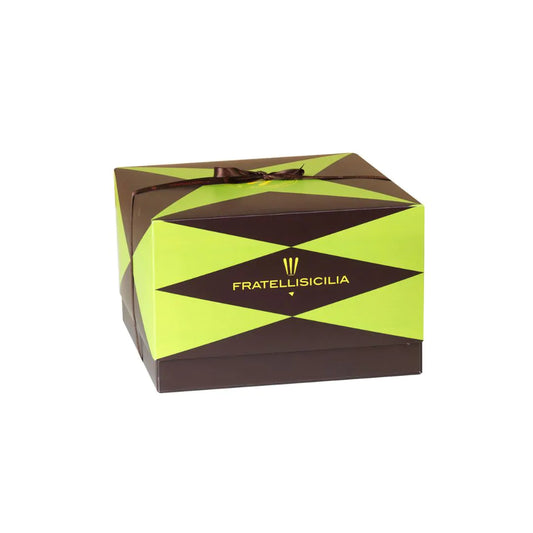 Panettone with Pistacchio 800g and Pistachio spreadable cream 200g  | Fratelli Sicilia