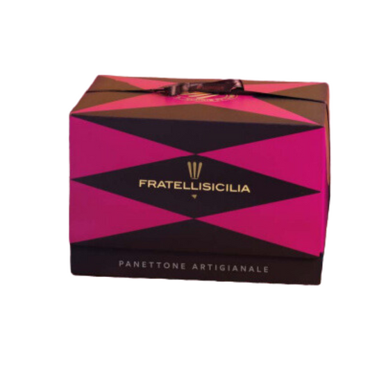 Panettone White Chocolate 800g and salted caramel 200g | Fratelli Sicilia