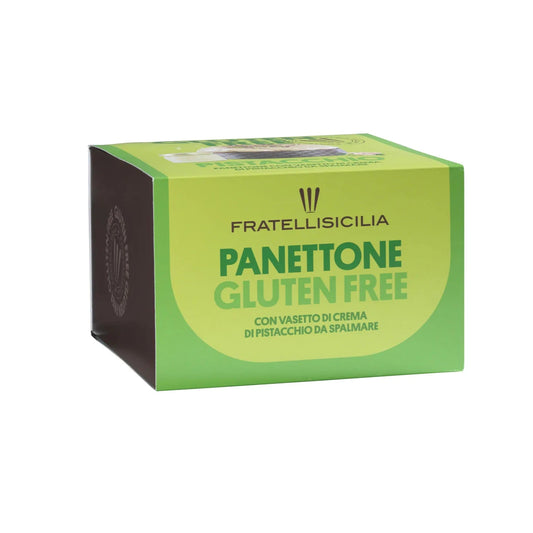 Gluten Free Panettone Pistacchio 500g + pistachio cream 125g | Fratelli Sicilia