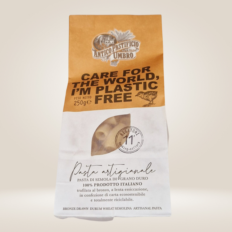 Rigatoni 250g | Plastic Free | Antico Pastificio Umbro - Artisan Italian